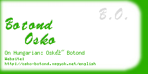 botond osko business card